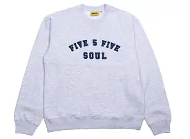 555 Soul Heritage Arch Crewneck in Grey