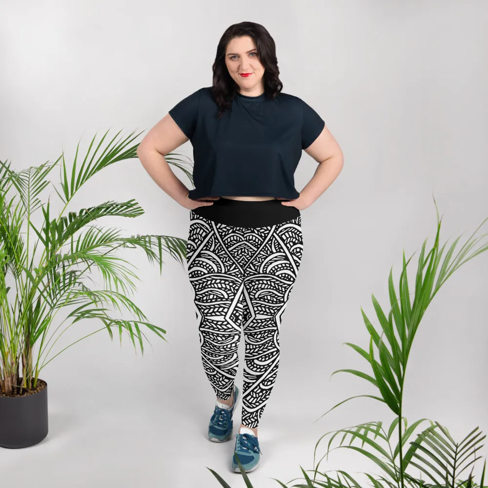 All-Over Print Plus Size Leggings – Water Eyes