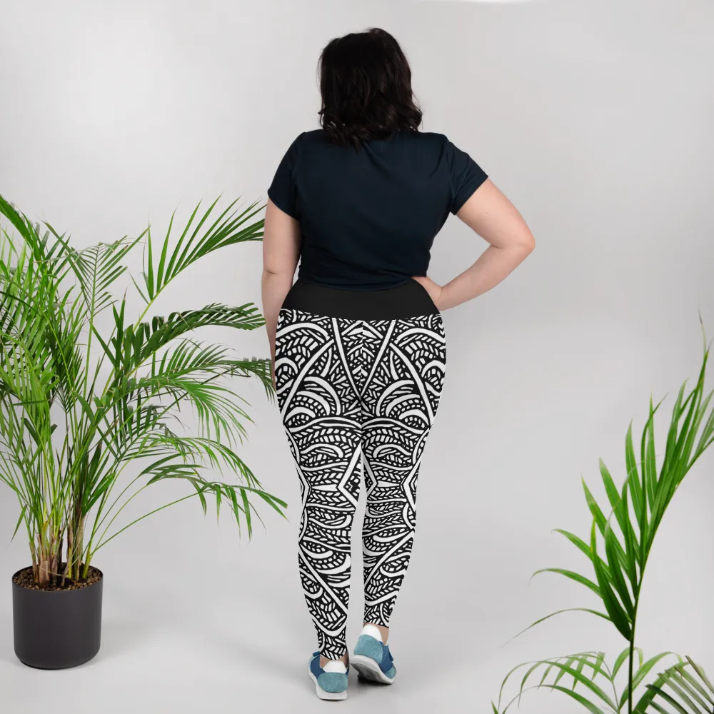 All-Over Print Plus Size Leggings – Water Eyes