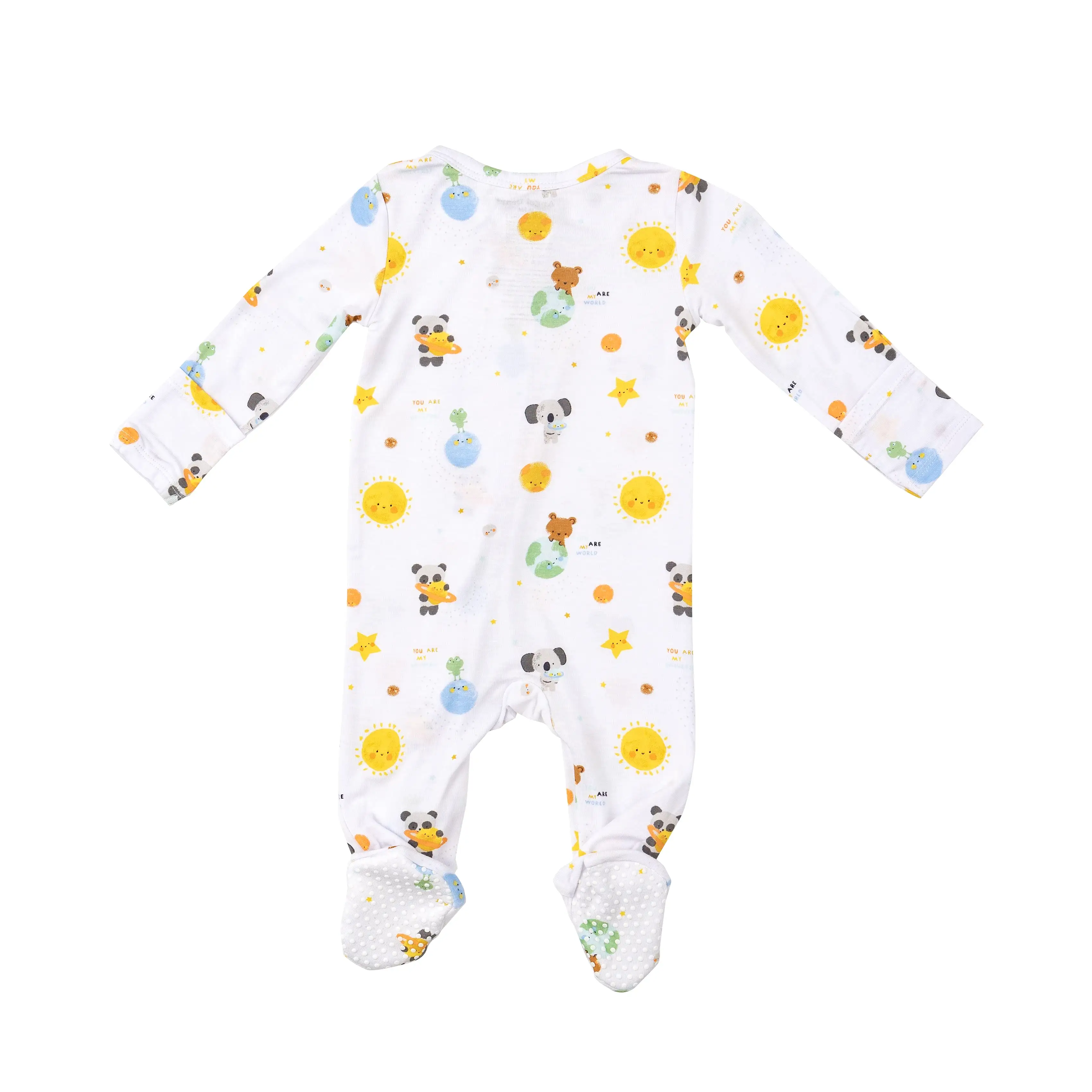 Angel Dear - Baby Solar System Zipper Footie