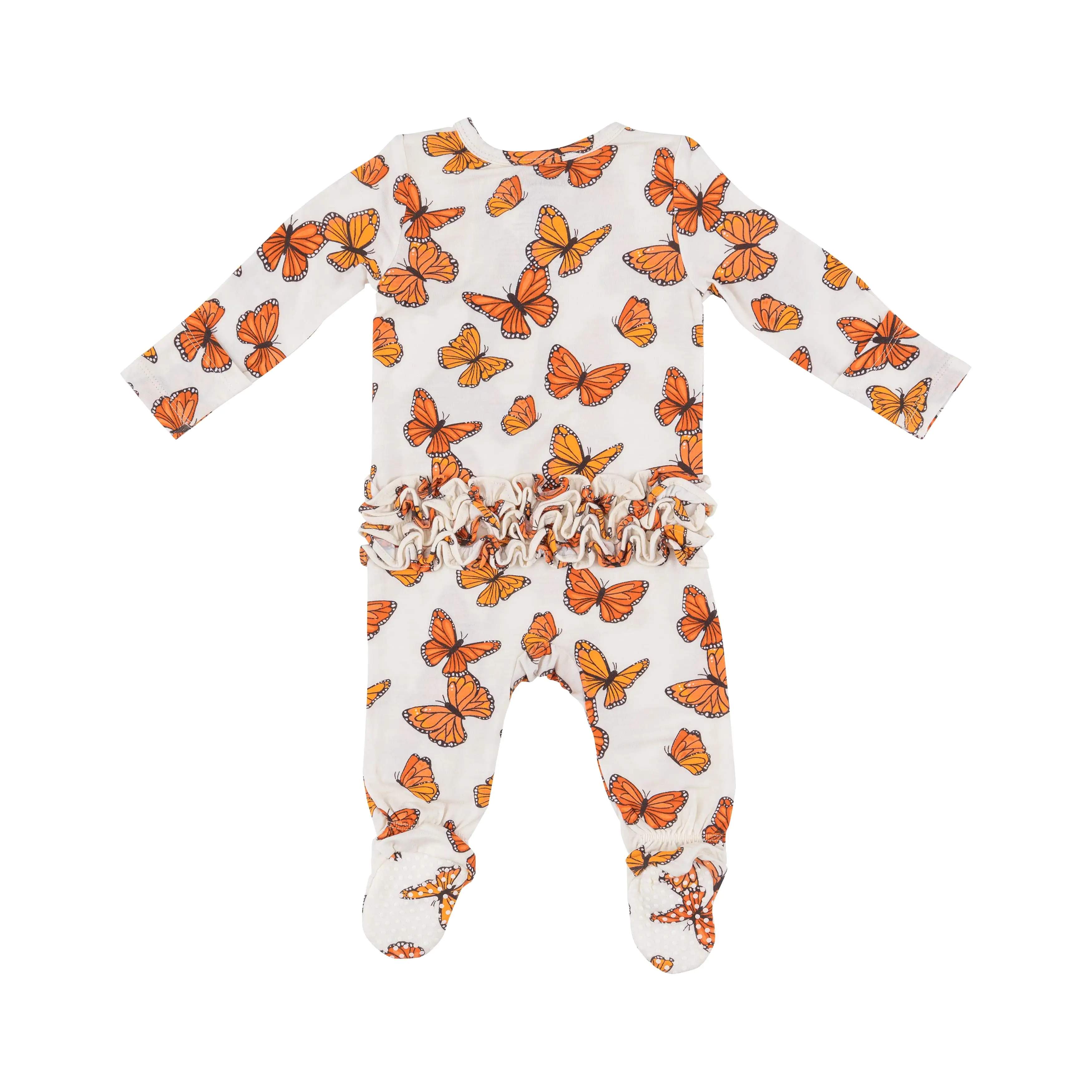 Angel Dear - Mariposa Monarch Zipper Footie