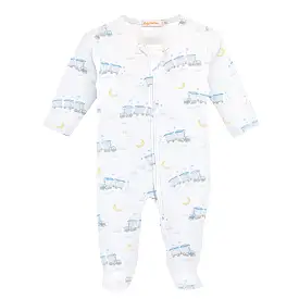 Baby Club Chic - Little Train Zip Footie