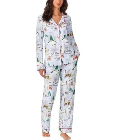 BedHead Pajamas Women's Long Sleeve Notch Pajama Set