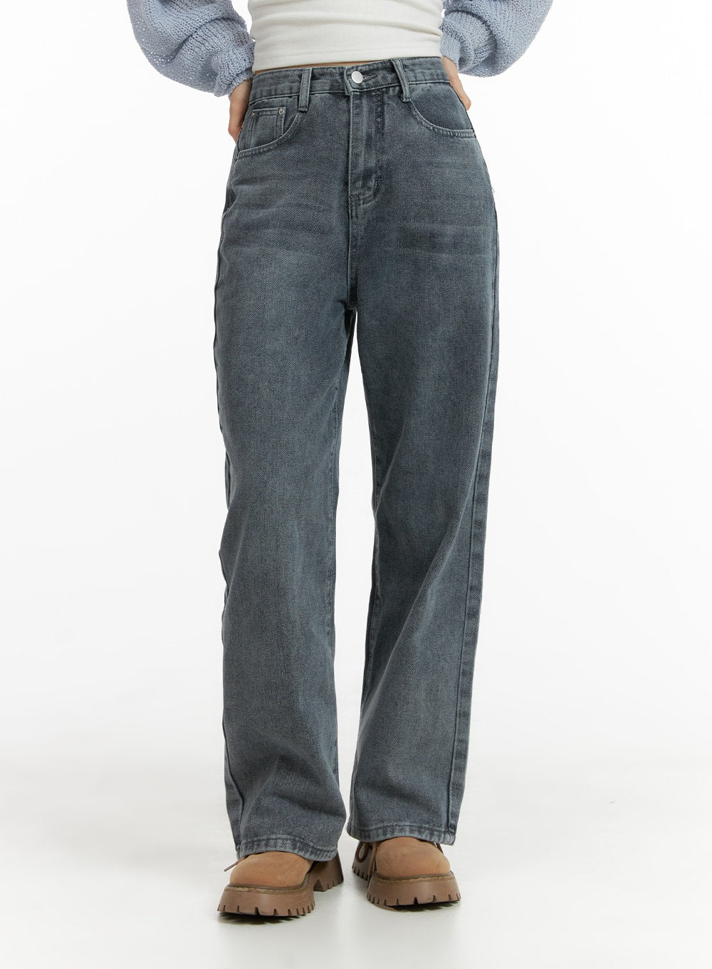 BlueBelle Washed Straight Jeans OM408