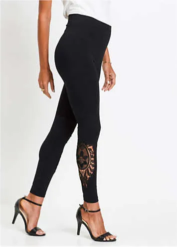 bonprix Lace Detail Leggings | Grattan