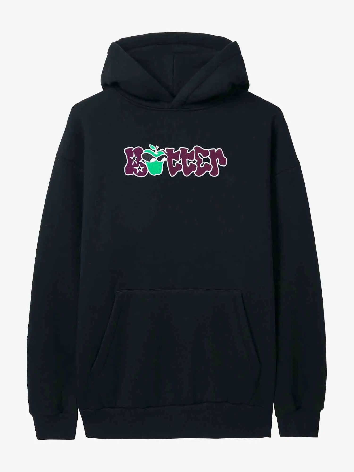 Butter Goods Big Apple Pullover Hood - Black