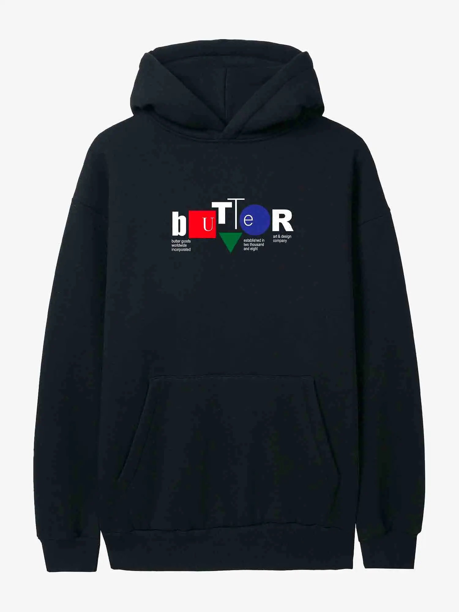 Butter Goods Design Co Pullover Hood - Black