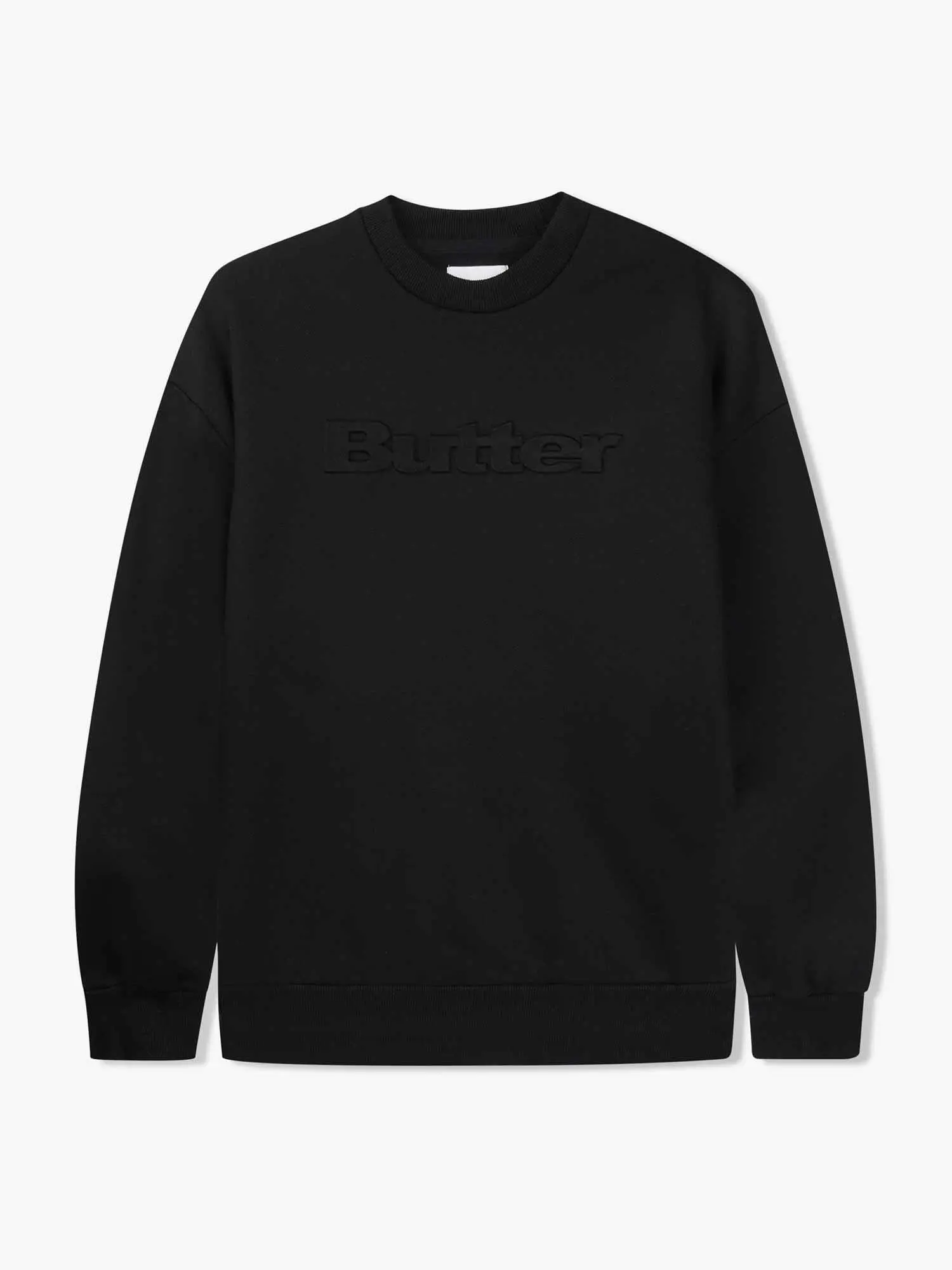 Butter Goods Embossed Logo Crewneck - Black