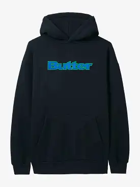 Butter Goods Felt Logo Applique Pullover Hood - Black