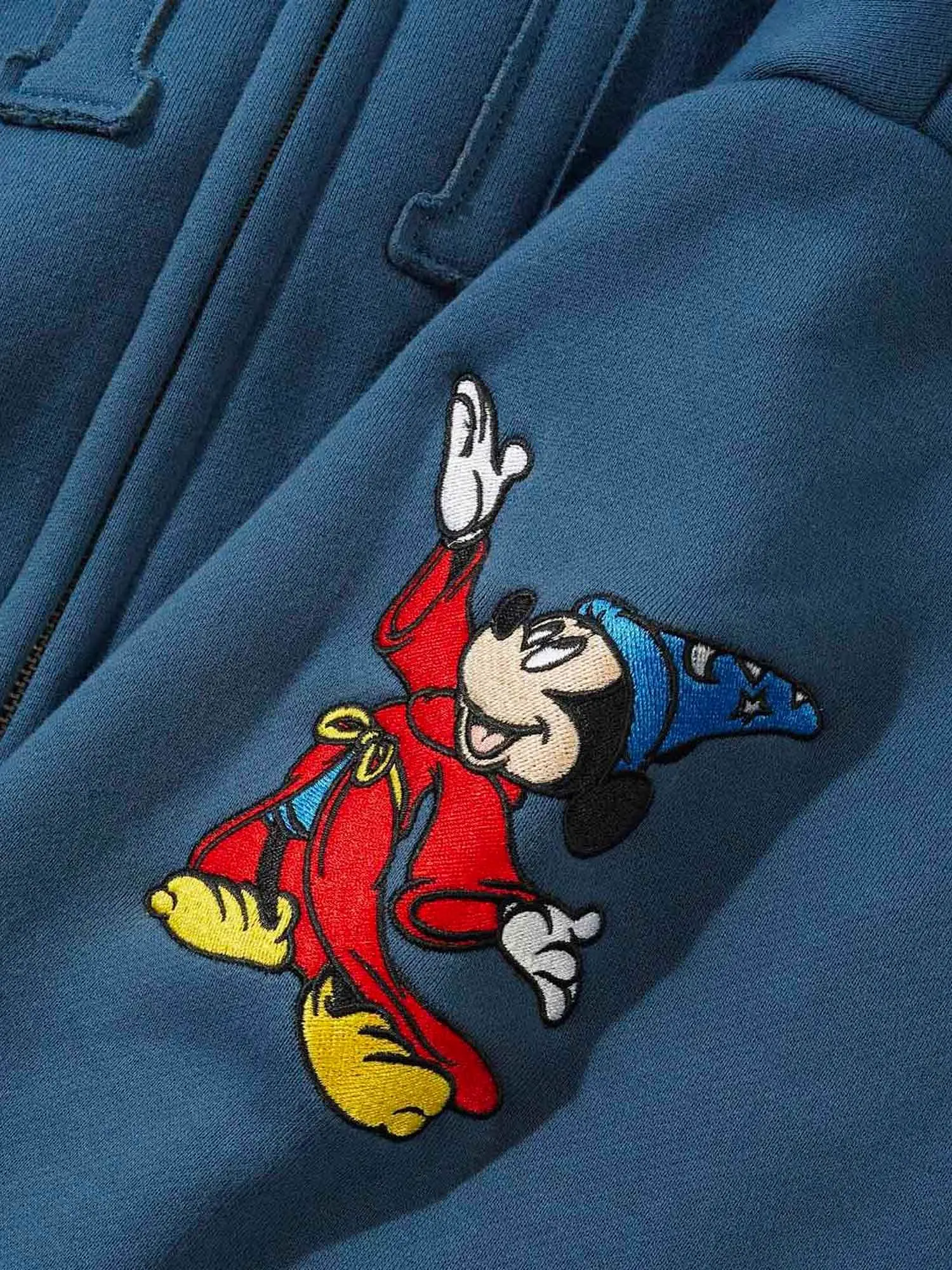 Butter Goods x Disney Applique Zip-Thru Hood - Denim