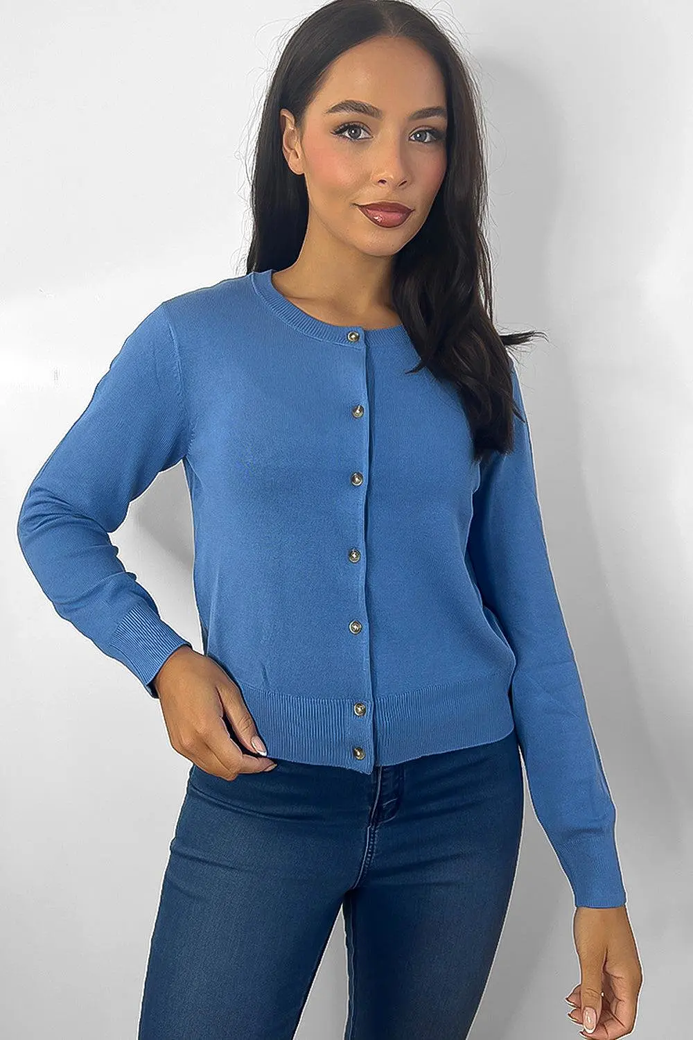 Buttoned Down Front Classic Cardigan