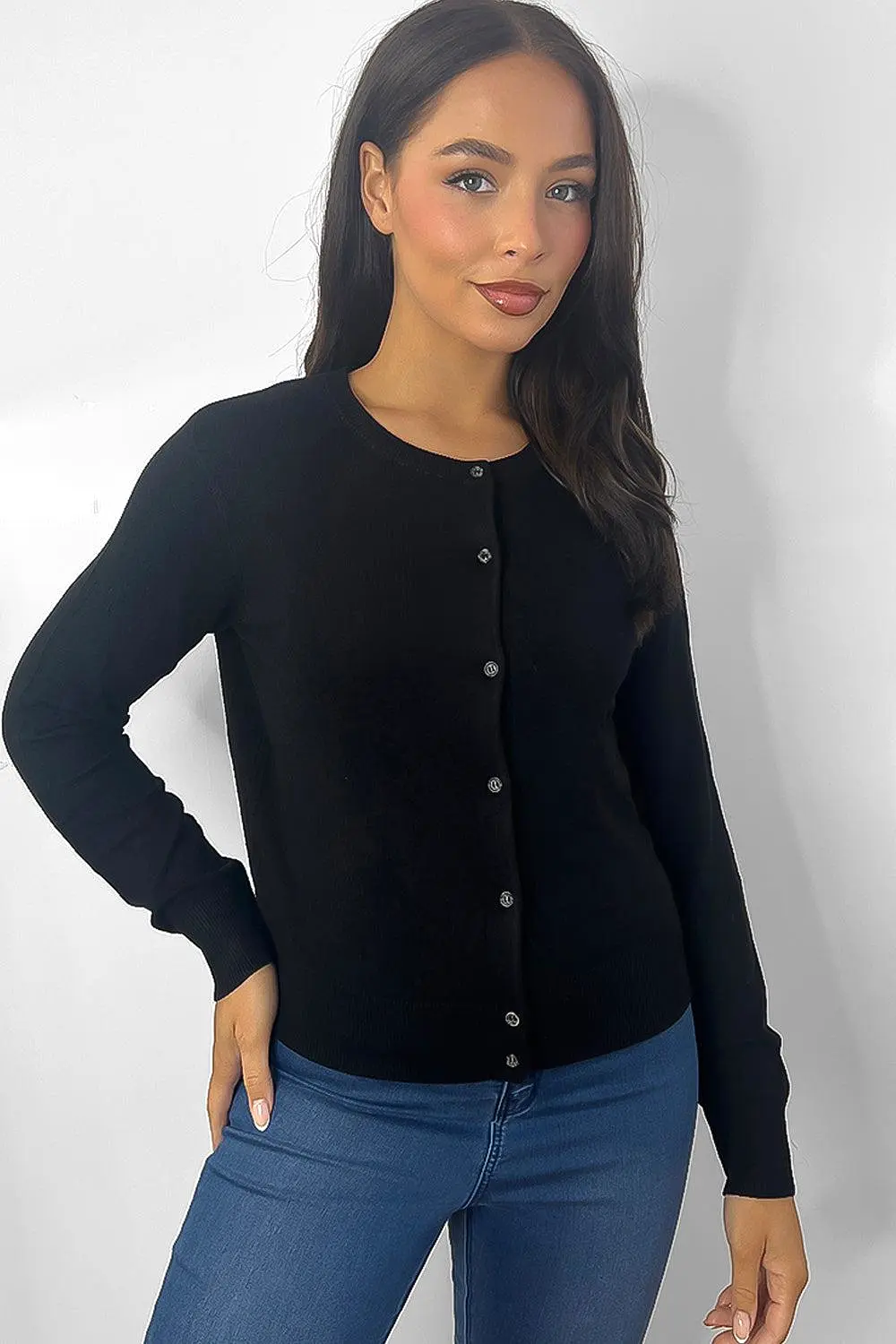 Buttoned Down Front Classic Cardigan