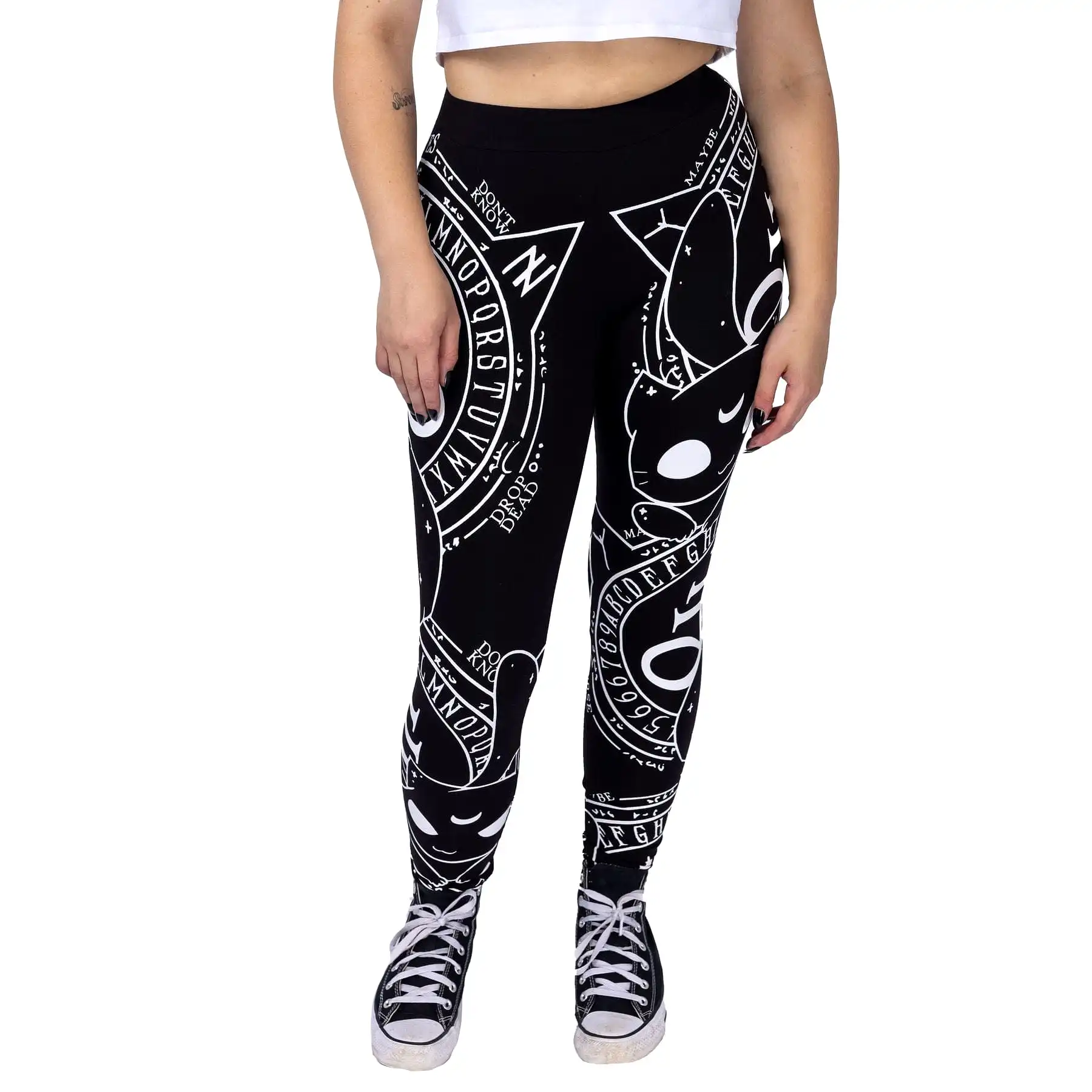 CAT CRAFT LEGGINGS - BLACK/WHITE