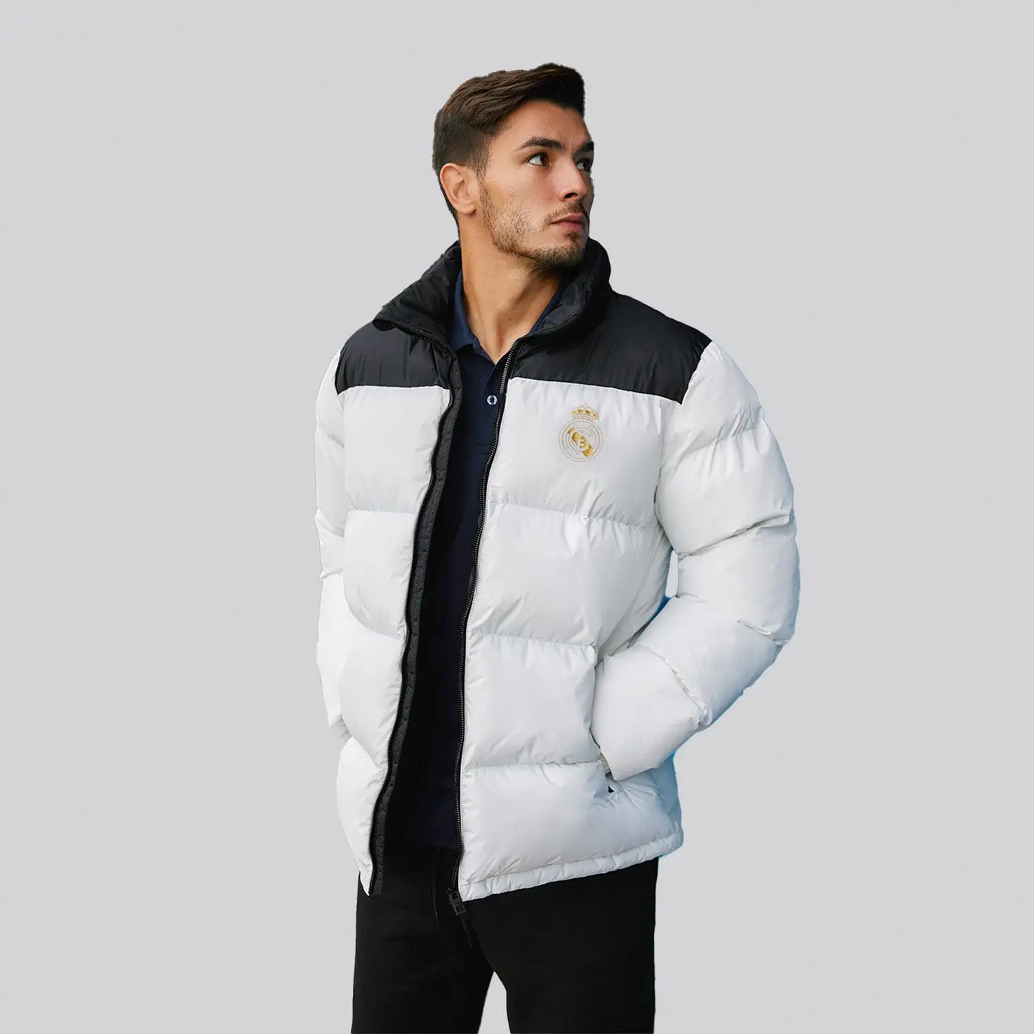 Cazadora Outerwear Hombre Acolchada Montaña Blanco