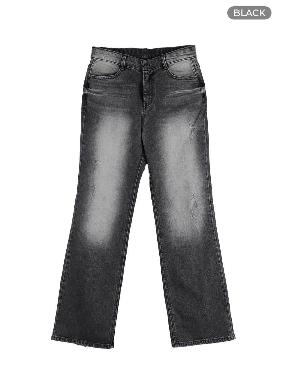 Classic Washed Straight Jeans IF426