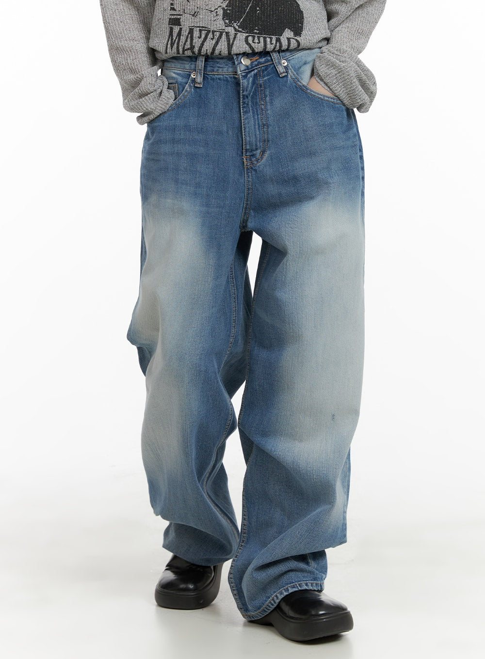 Comfy Wide Fit Baggy Jeans CA408