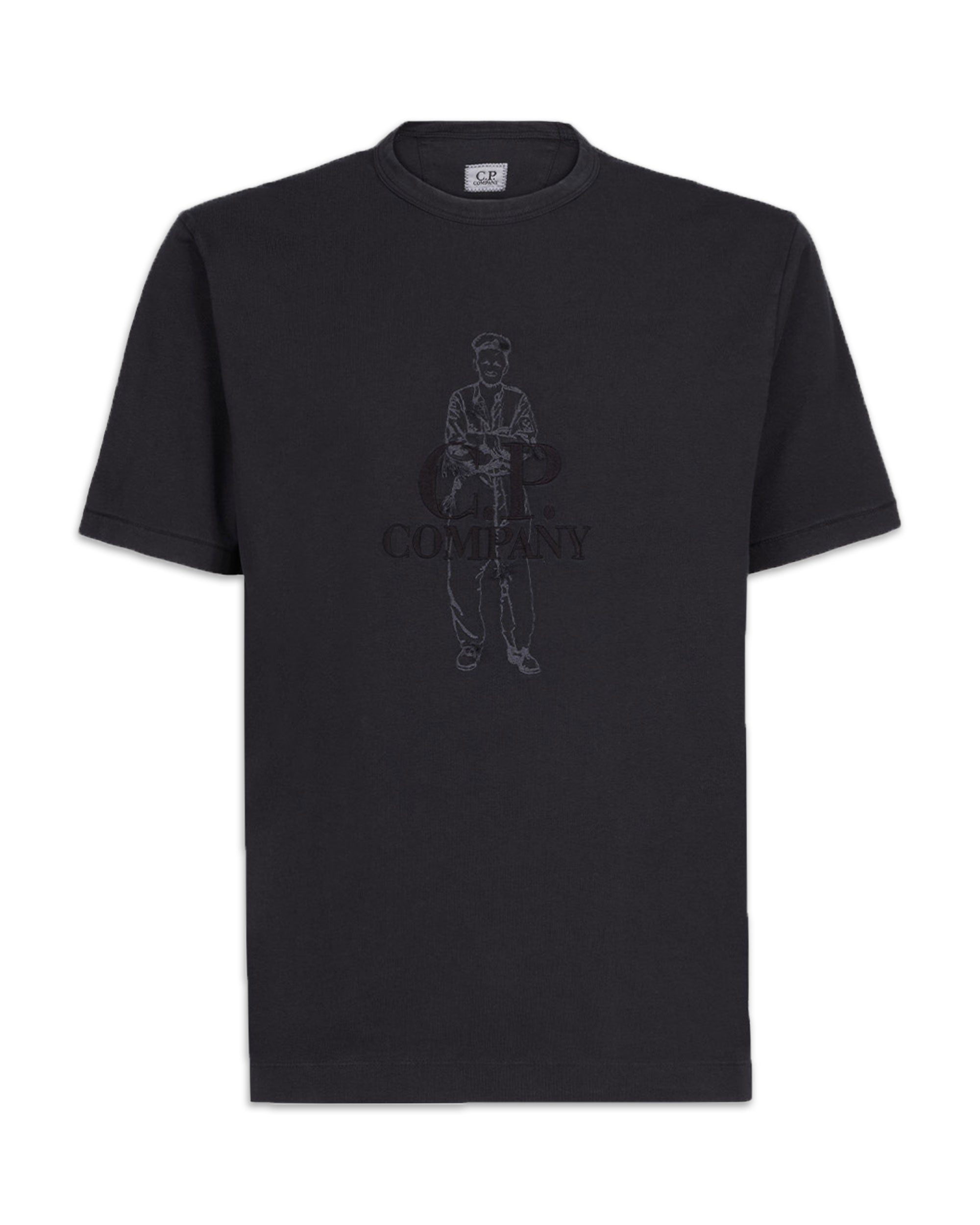 CP Company T-shirt 1020 Jersey British Sailor Nero