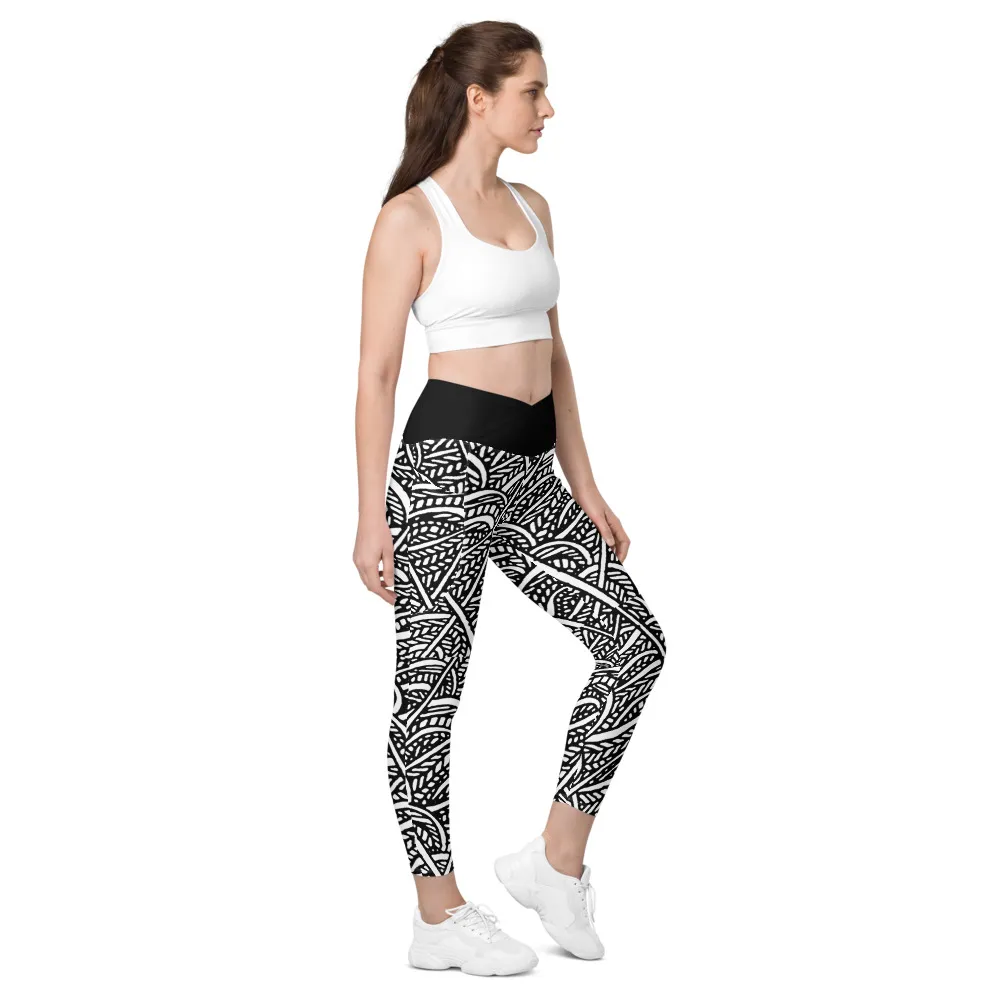 Crossover leggings with pockets – Waters Unite