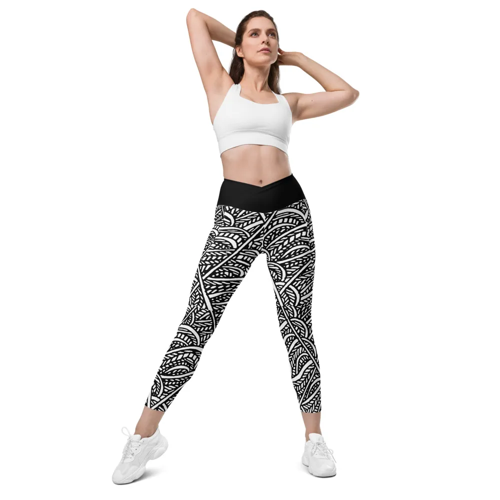 Crossover leggings with pockets – Waters Unite