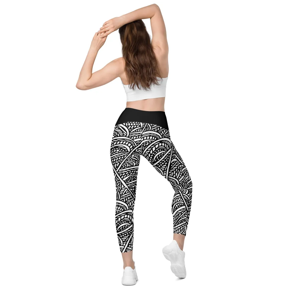 Crossover leggings with pockets – Waters Unite