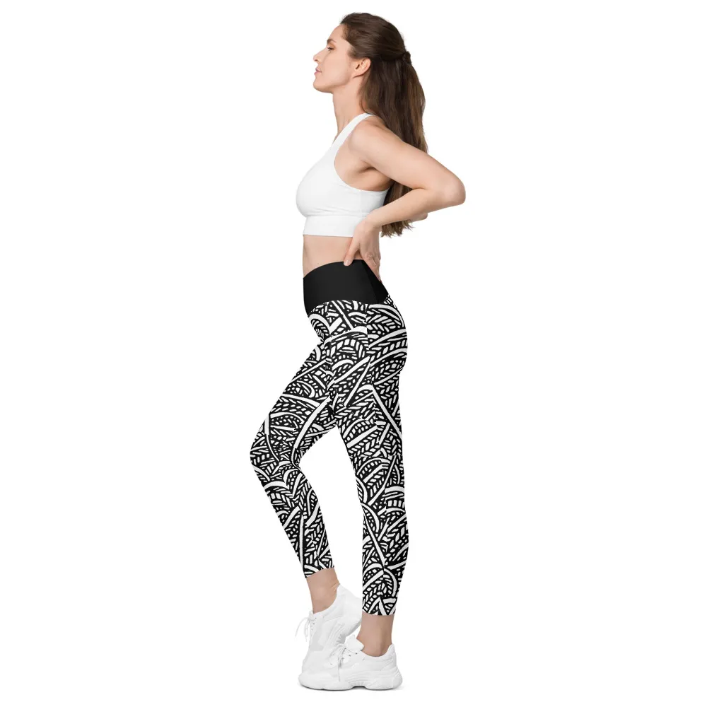 Crossover leggings with pockets – Waters Unite