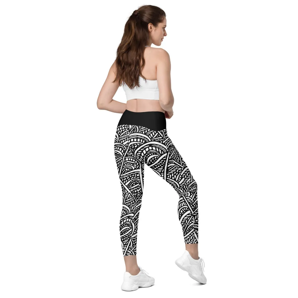 Crossover leggings with pockets – Waters Unite