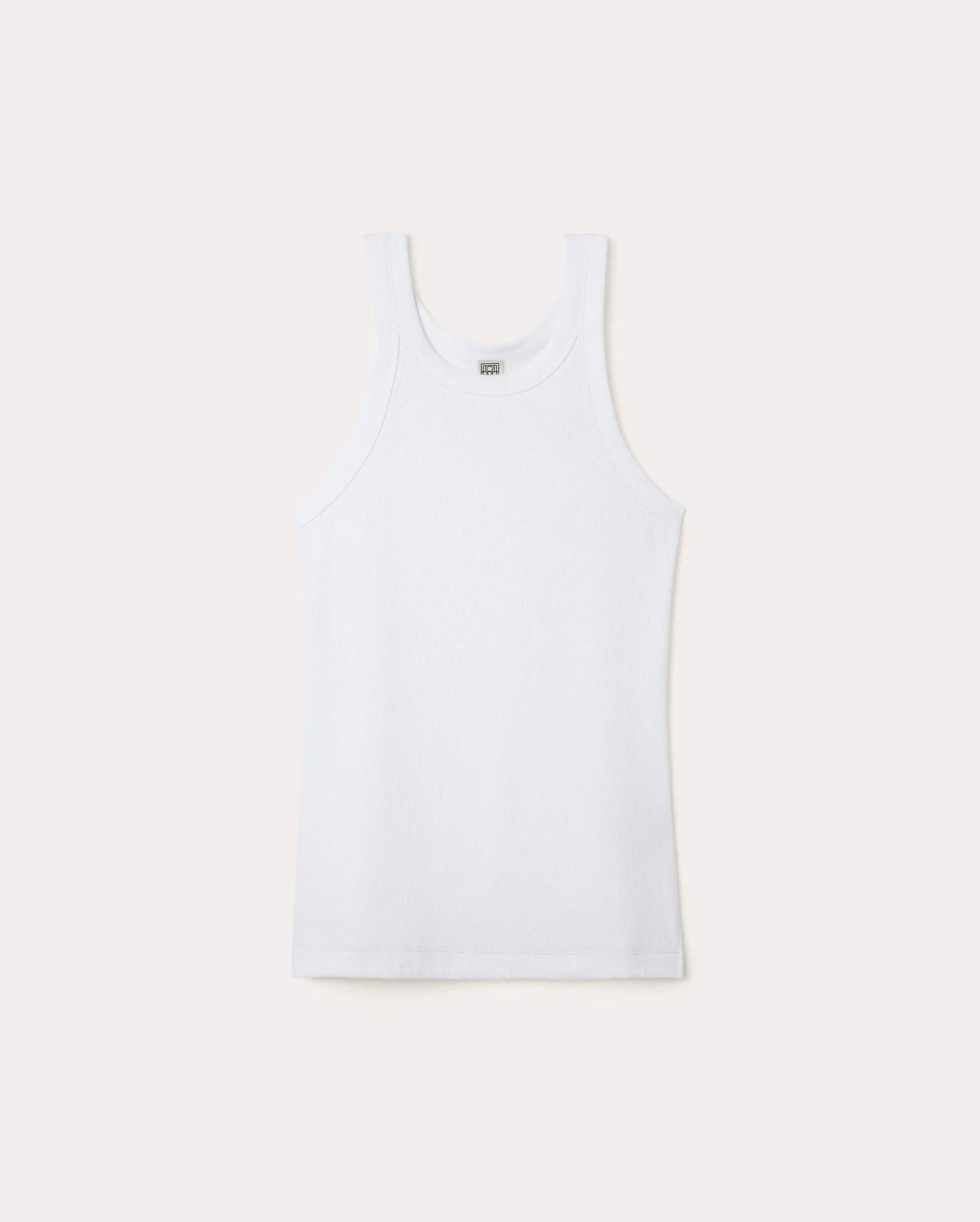 CURVED RIB TANK / WHITE