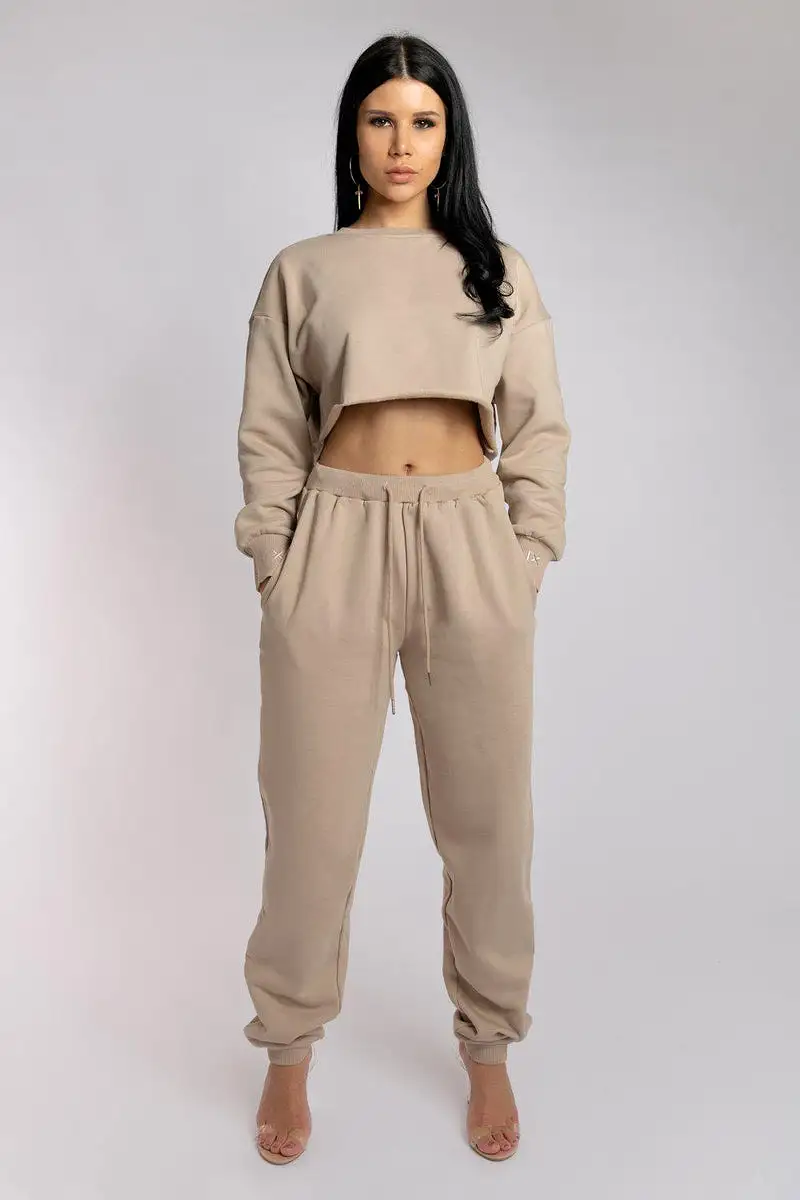 CXIX Oversized Jogger Bottoms - Fawn