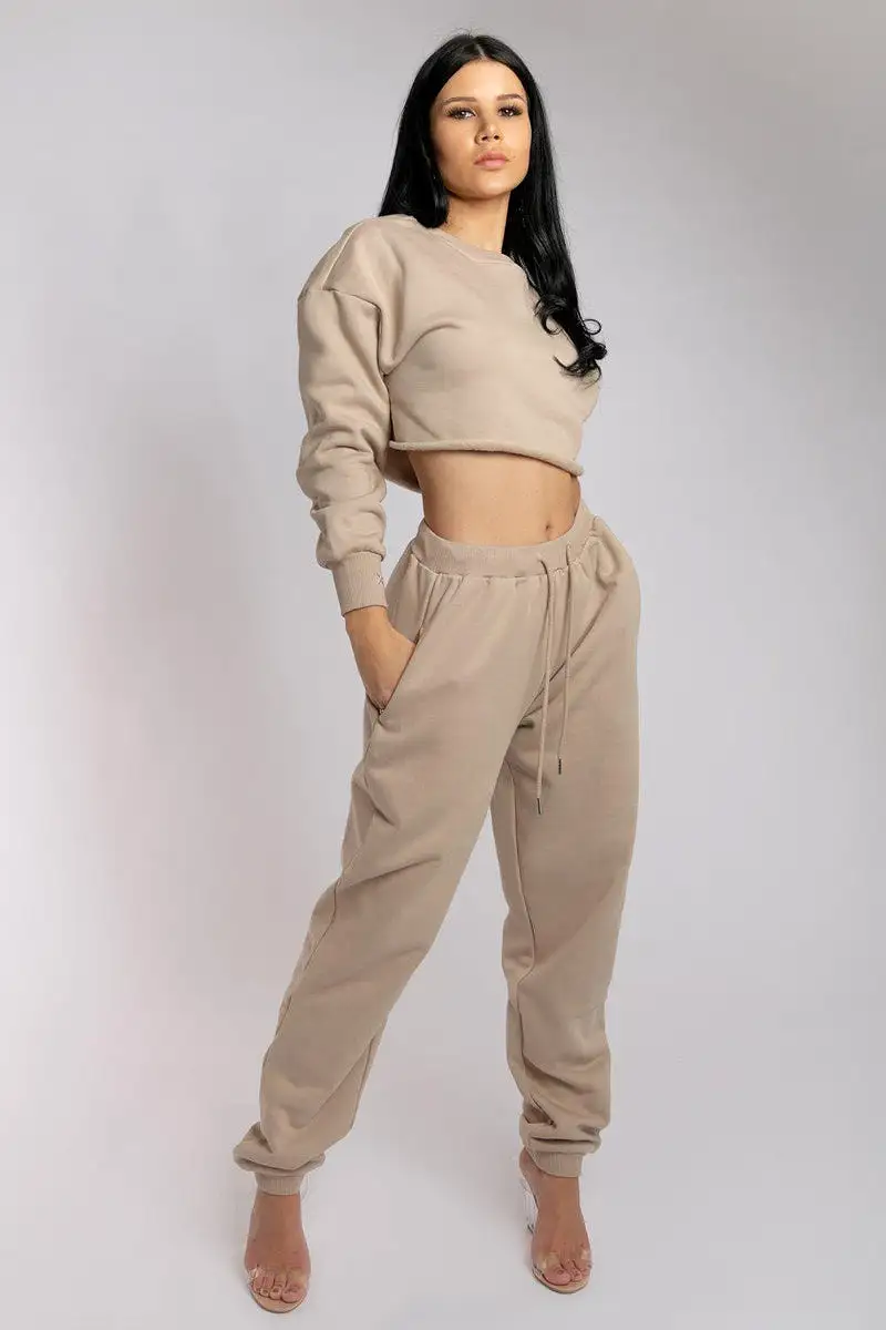 CXIX Oversized Jogger Bottoms - Fawn