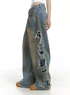 Destroyed Baggy Jeans CA411