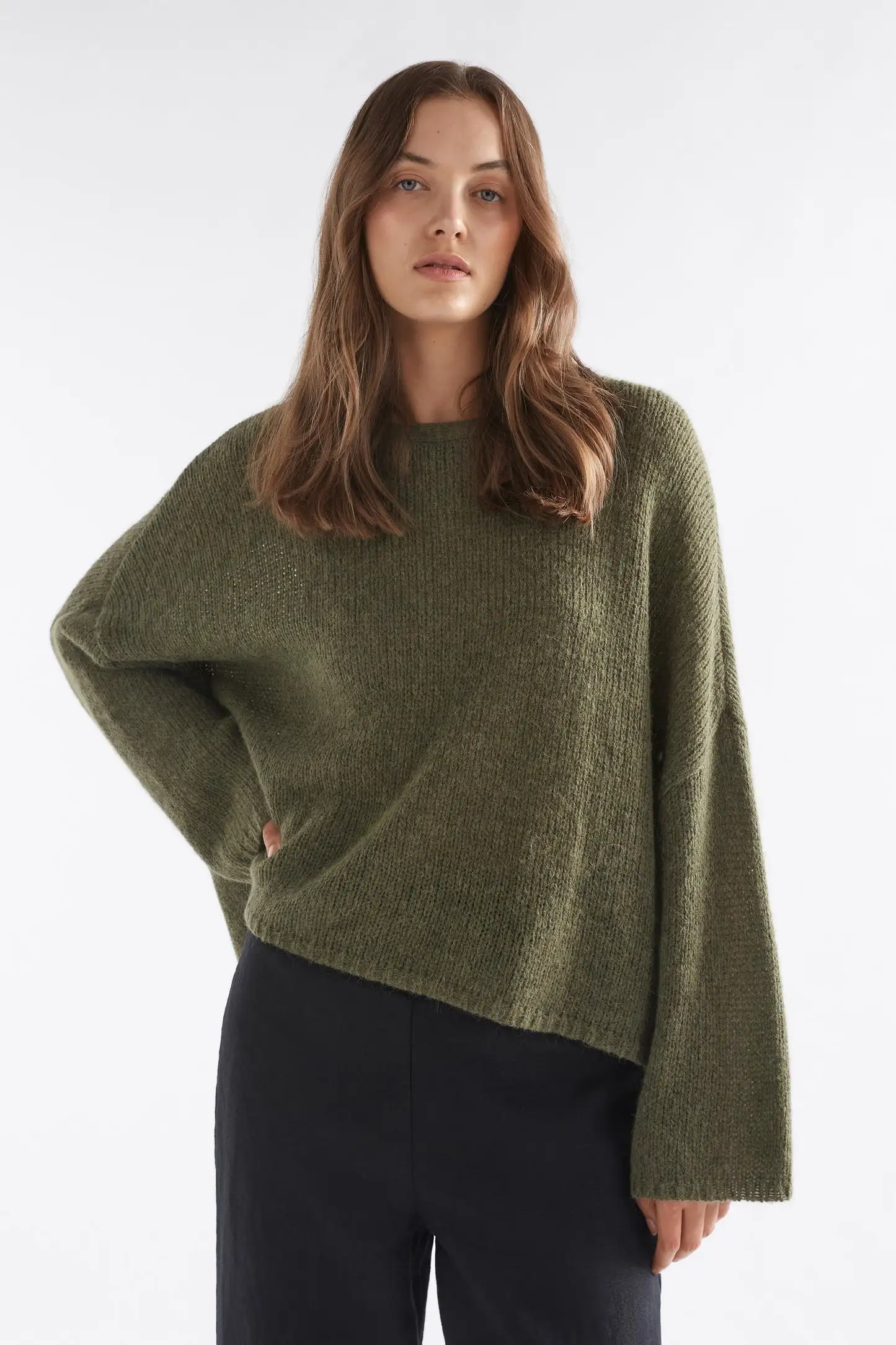 Elk The Label - Agna Luna Sweater - Dark Olive