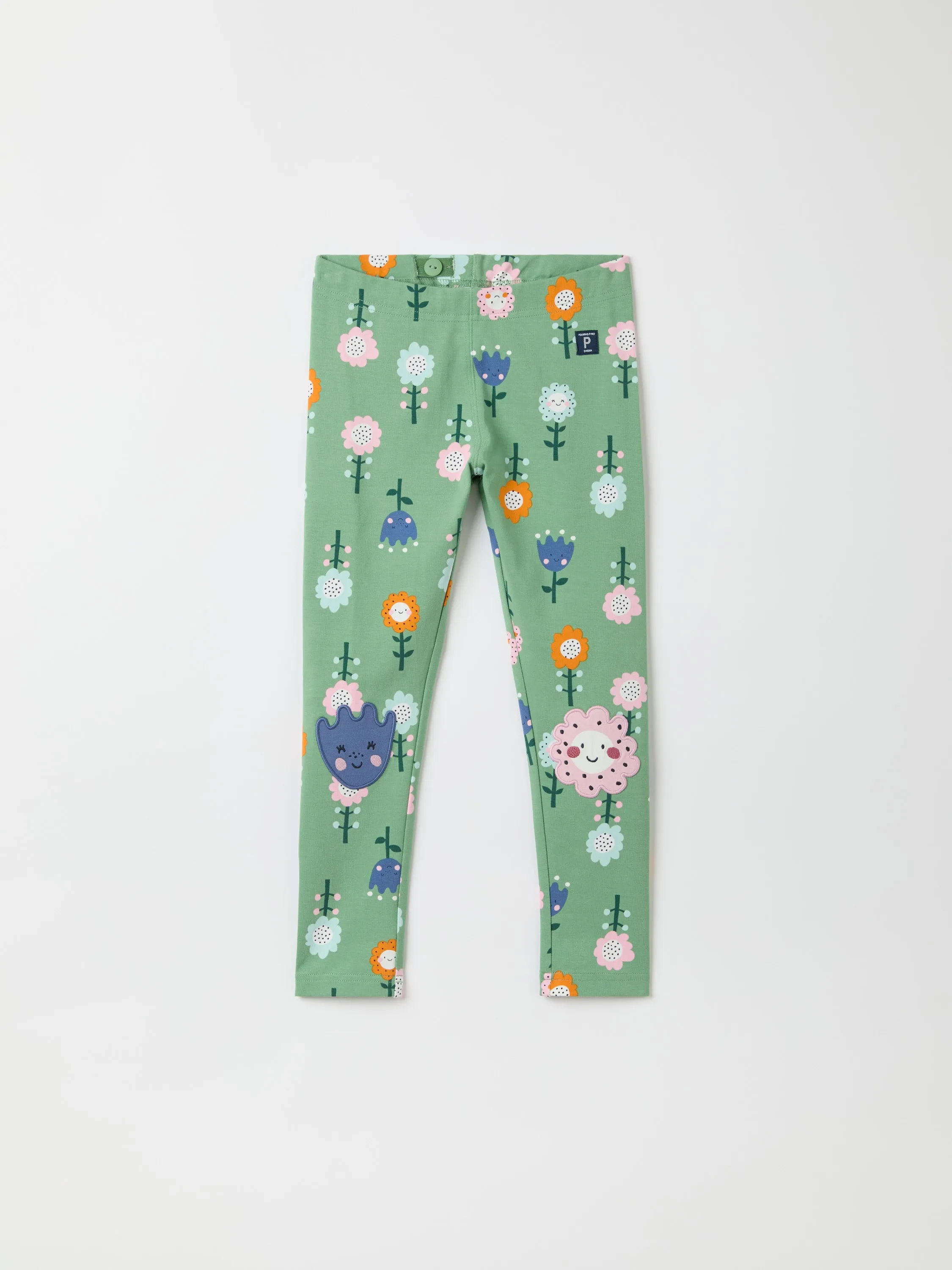 Floral Print Kids Leggings