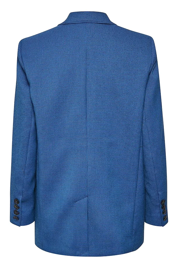 GESTUZ OttaviaGz Blazer Blue Houndstooth