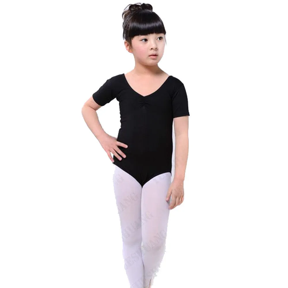 Girl Kids Ballet Dance Costumes Cotton Lycra Gymnastics Skating Clothes Leotards SM6