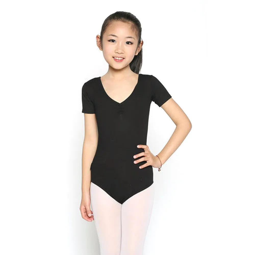 Girl Kids Ballet Dance Costumes Cotton Lycra Gymnastics Skating Clothes Leotards SM6