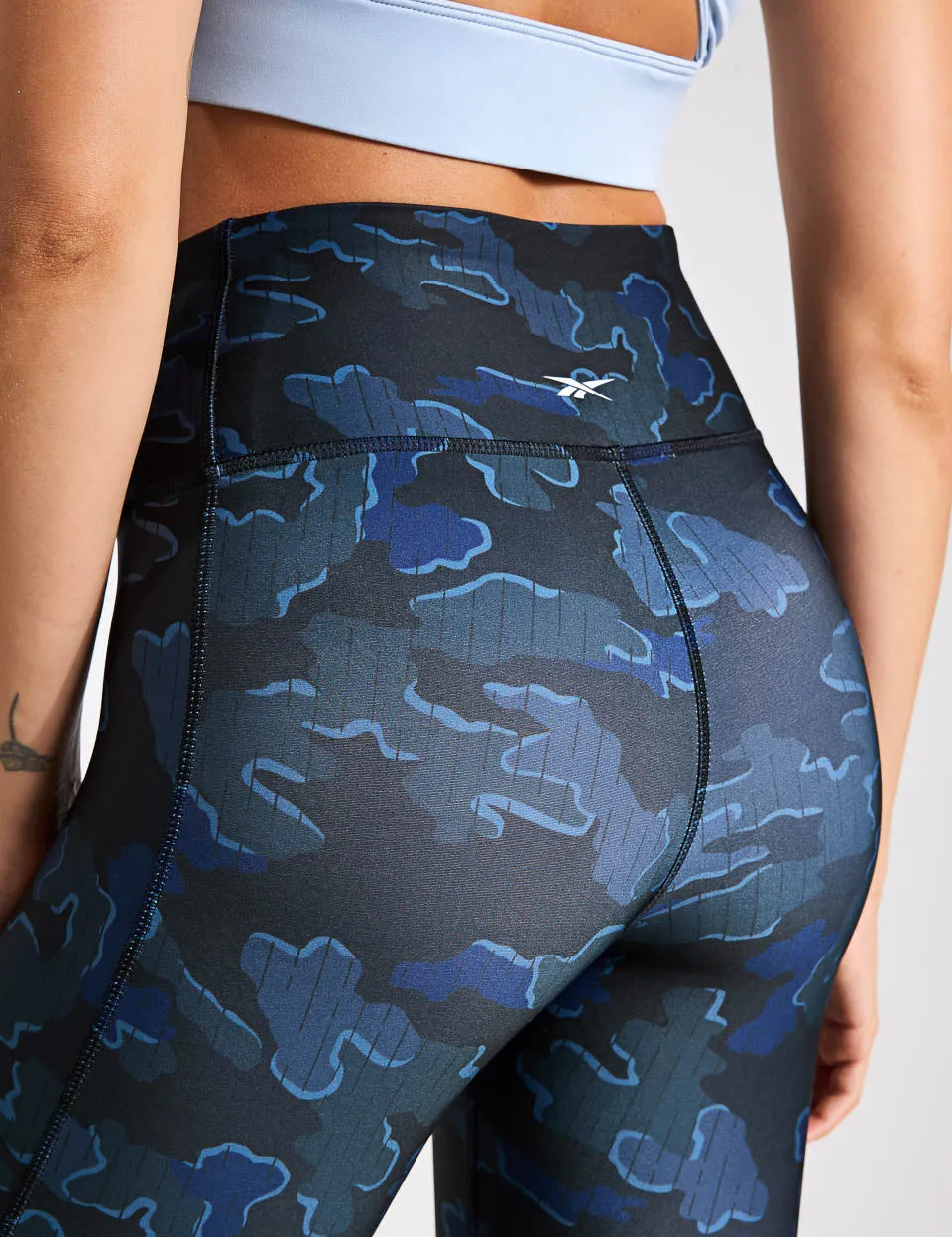 ID Train Camo Leggings - Black