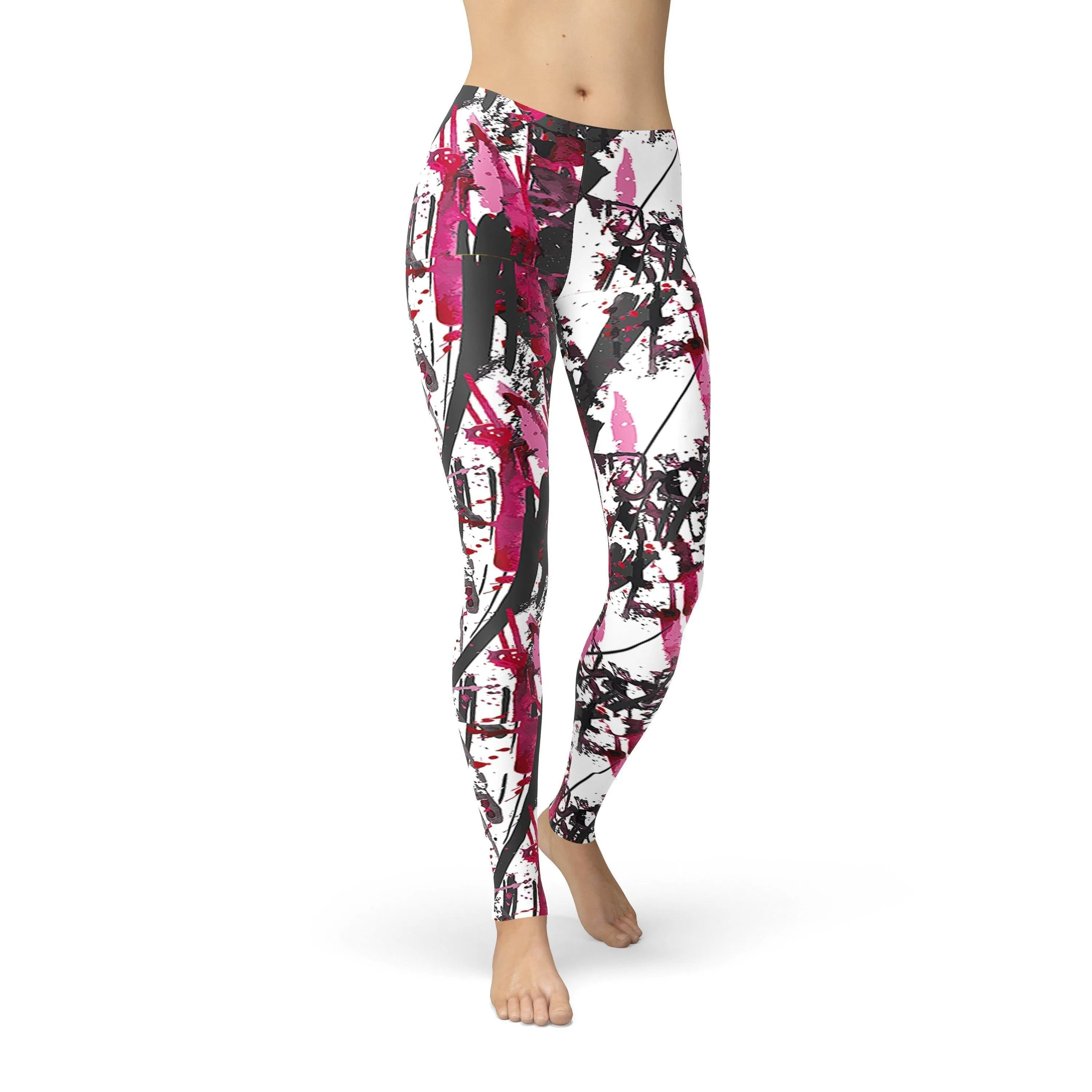 Jean Pink Charcoal Marker Leggings