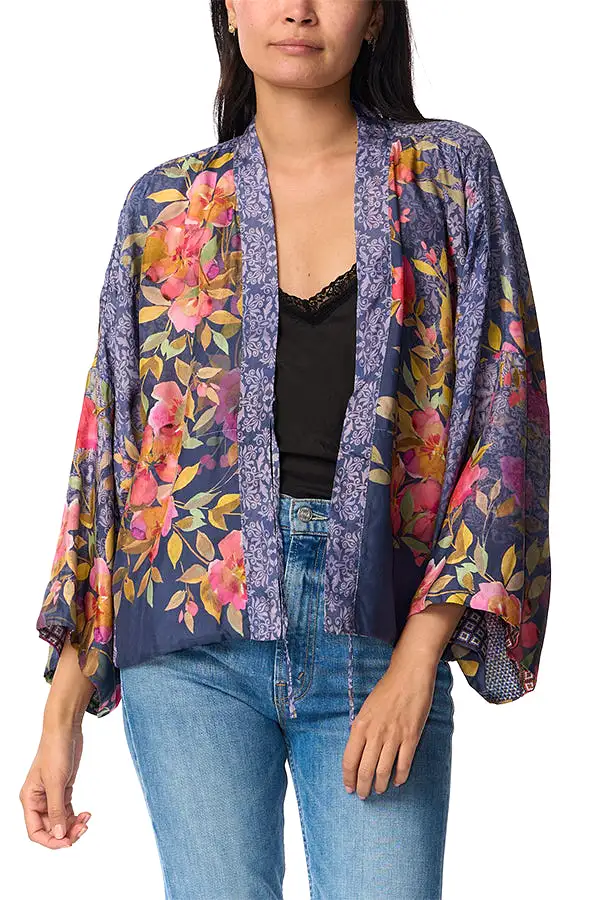 Johnny Was Locust Makenna Silk Revsible Kimono