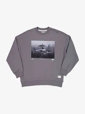 Just Another Fisherman On Patrol Crewneck - Shadow