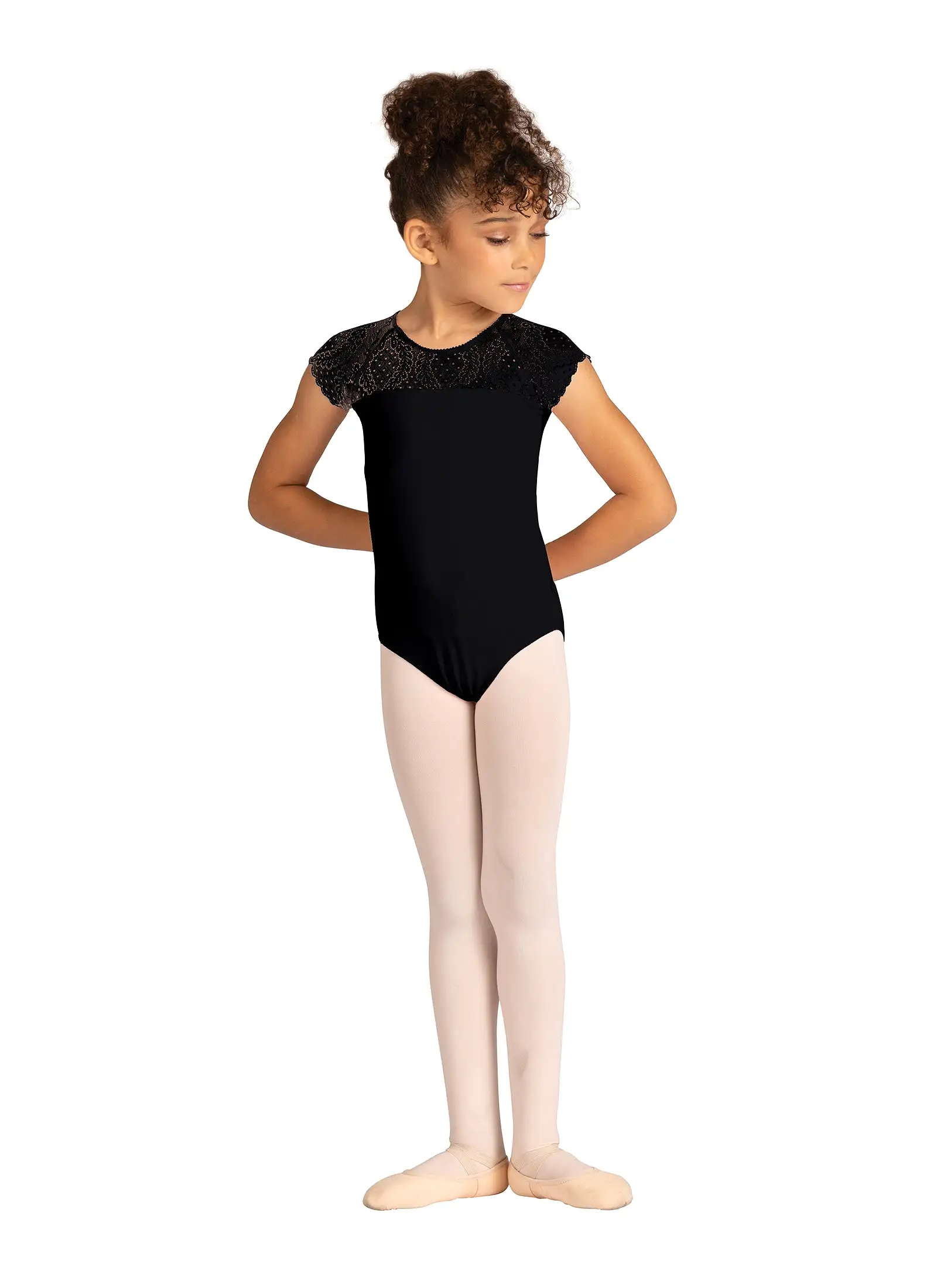 Kids Audra Cap Sleeve Leotard