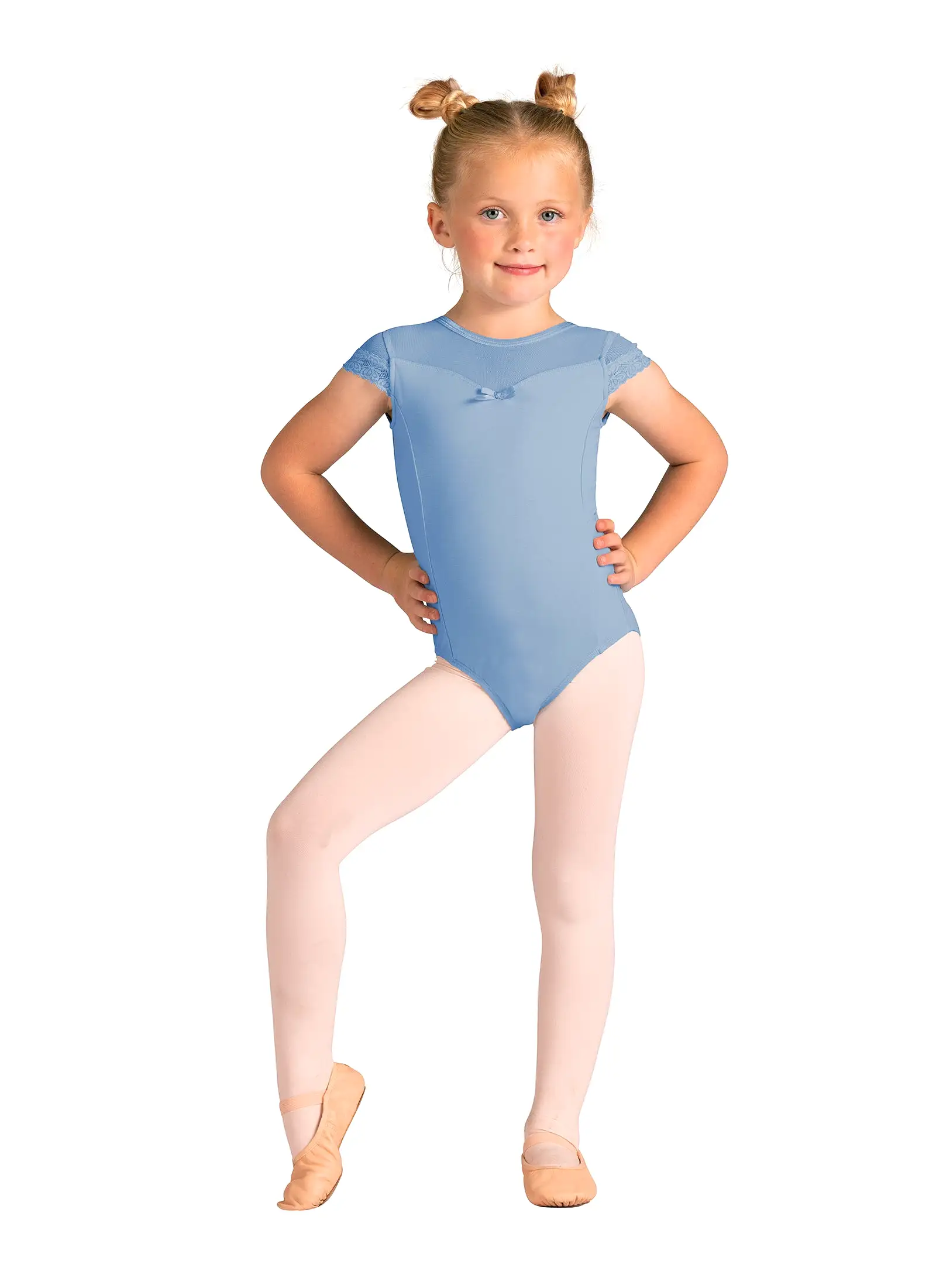 Kids Scarlett Cap Sleeve Leotard