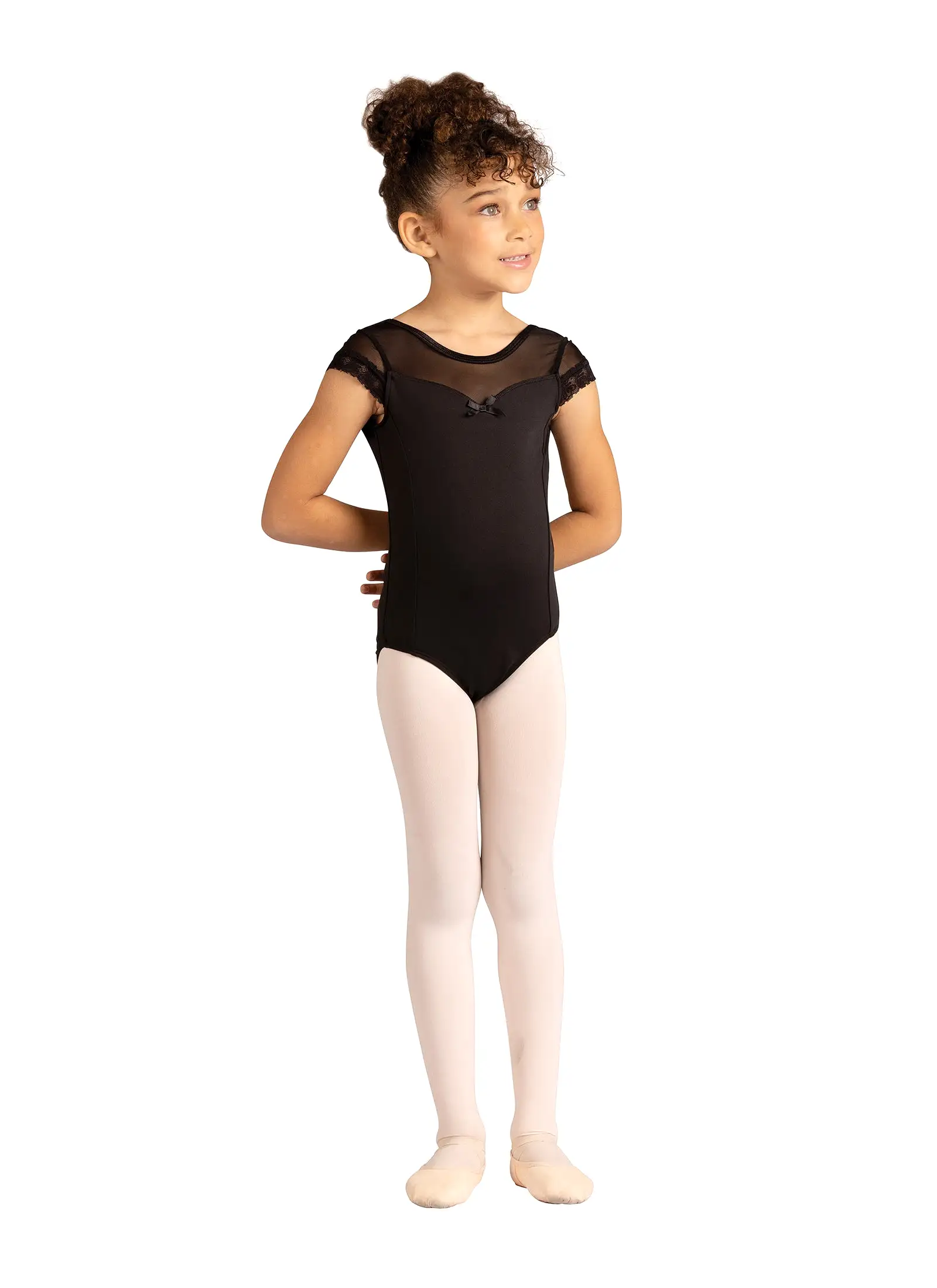 Kids Scarlett Cap Sleeve Leotard