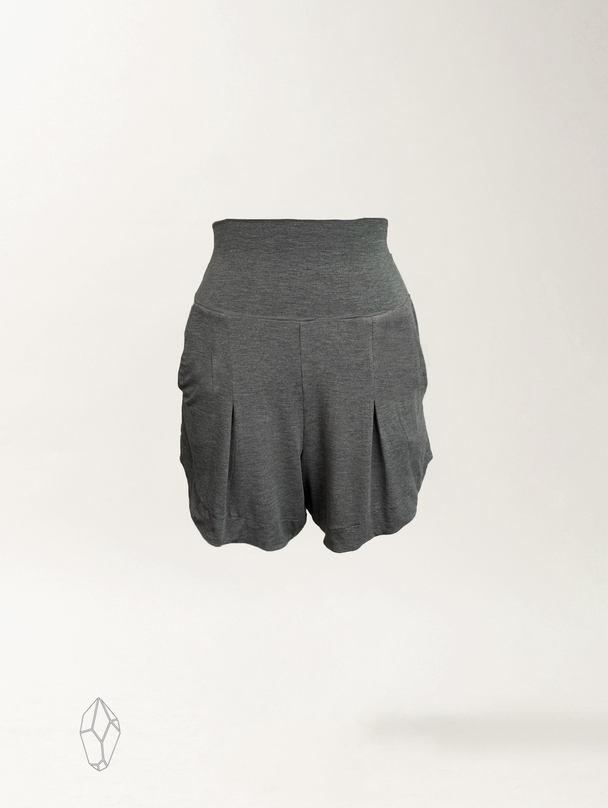 Koko Head Short - Charcoal Rayon Jersey