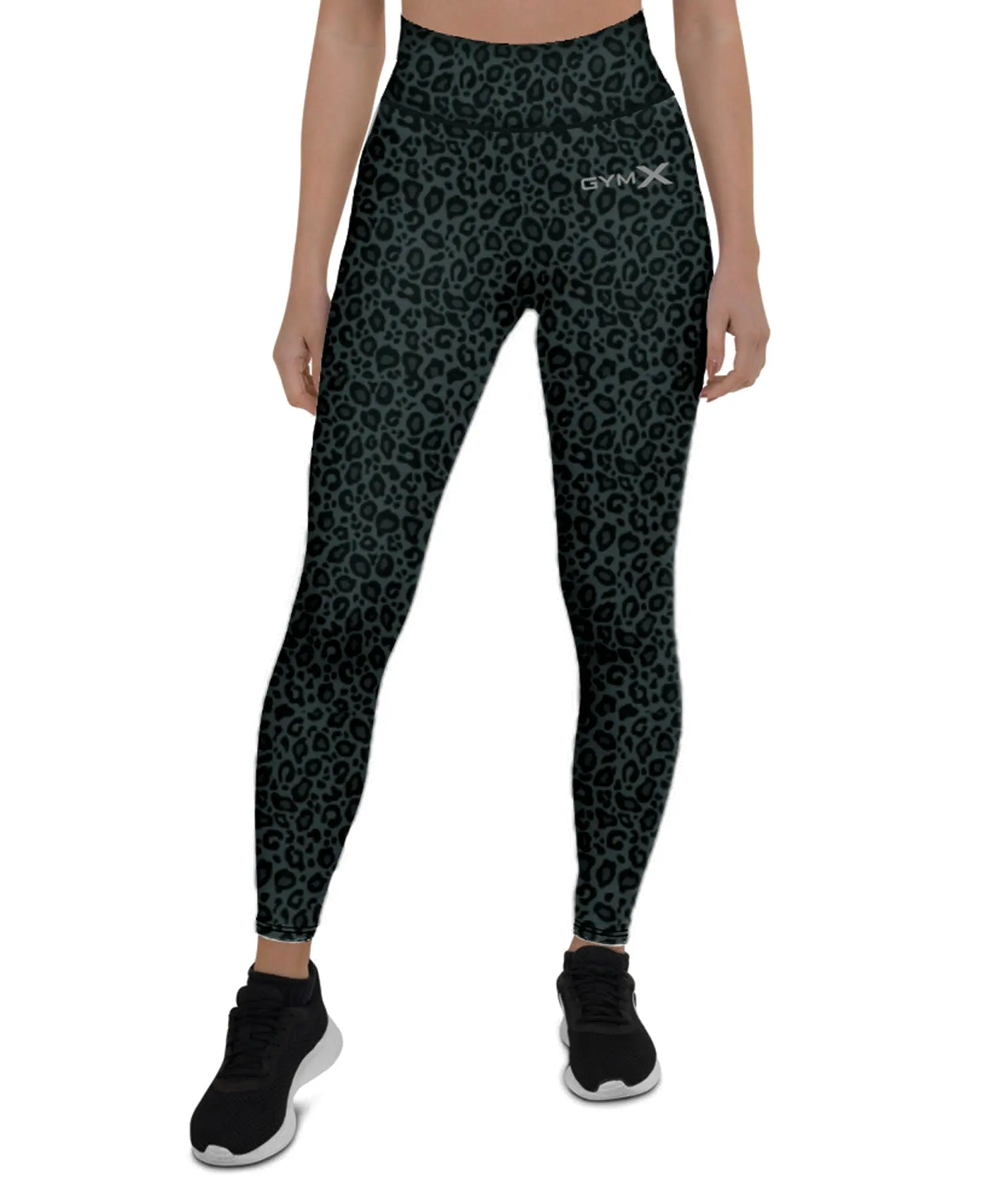 Leopard Black Leggings - Sale