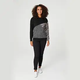 Leopard Print Long Sleeve Knit