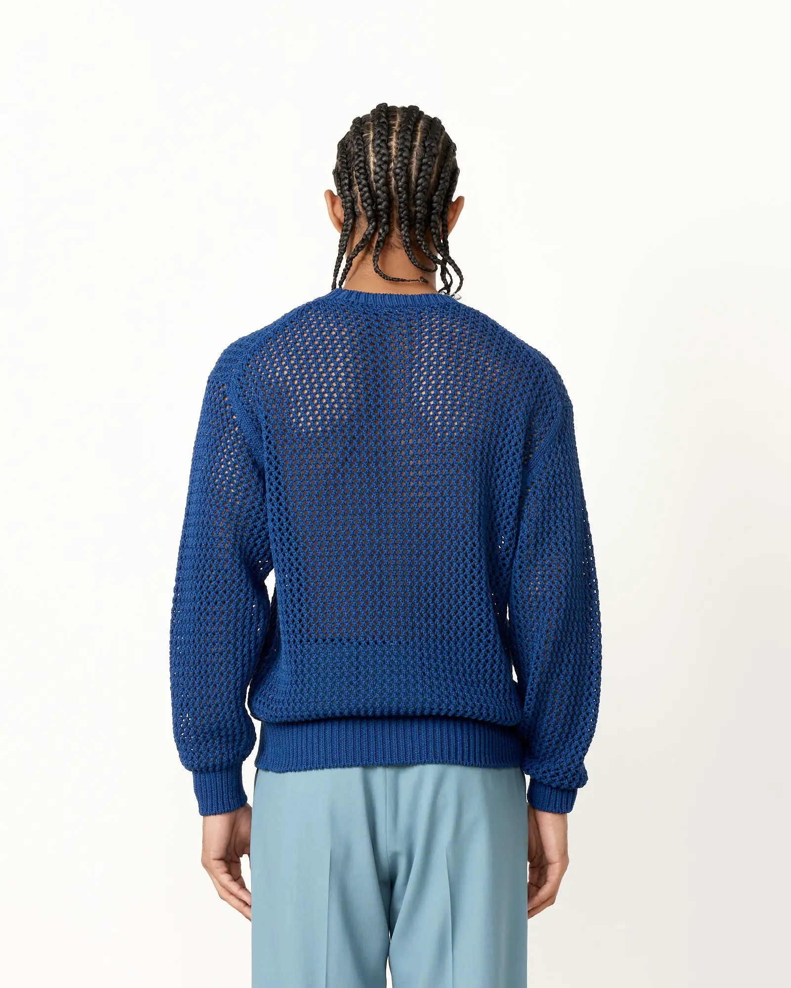 Lily-Yarn Mesh Knit in Blue