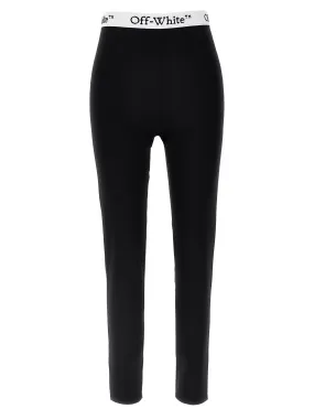 Logoband Leggings White/Black