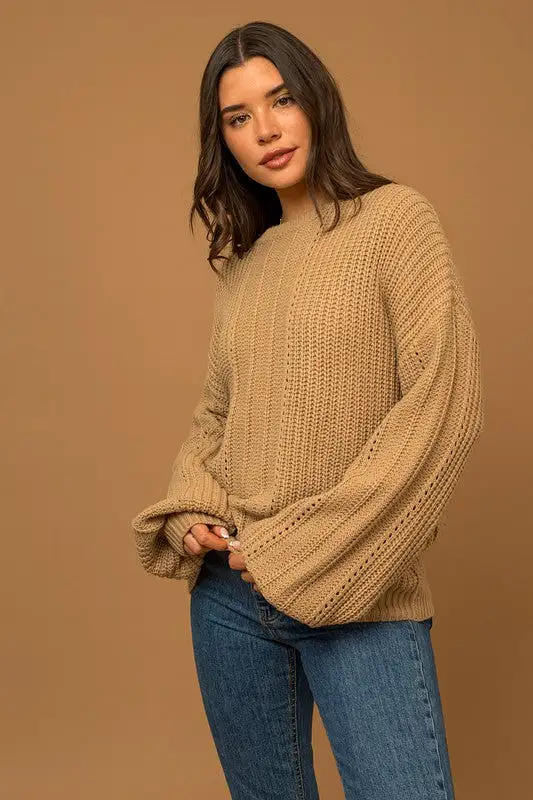 Long Into Fall Braided Sweater [online exclusive]