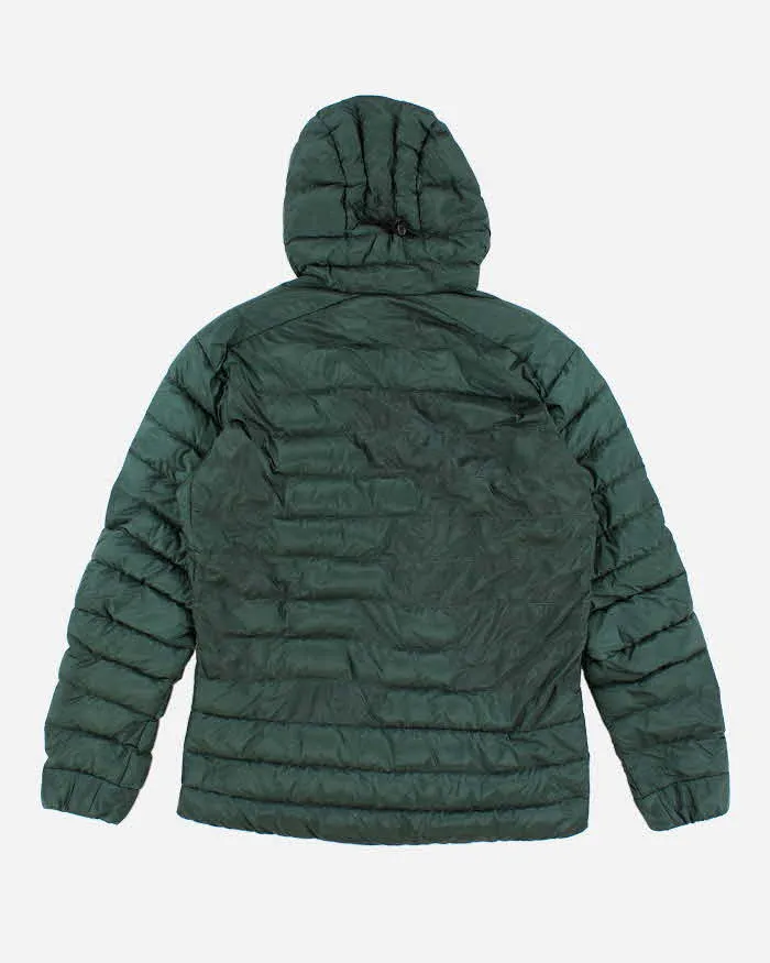 Men's Green Arc'Teryx Zip Up Hooded Puffer - M