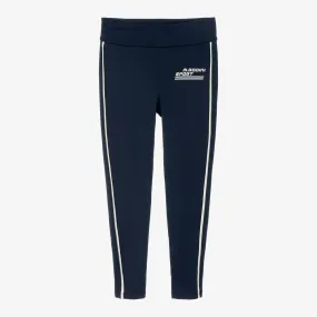 Navy Blue Quick Dry Sports Leggings